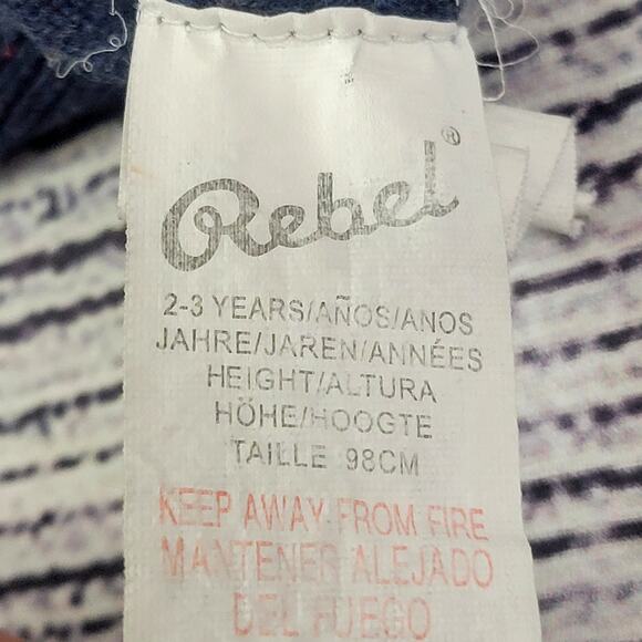 Vintage Rebel Sweater Blue with Elbow Patches Toddler Size 2-3T - Picture 6 of 8